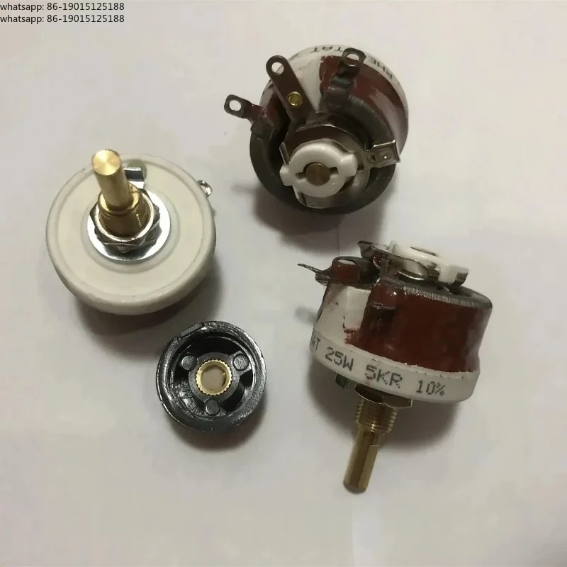 25W 50W BC1-50W BC1-25W BC1 High Power Wirewound Potentiometer, Rotary Rheostat, Disk Ceramic Variable Resistor