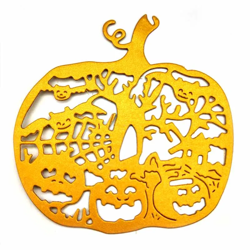 Halloween pumpkin metal cutting mold 2023 latest release scrapbook DIY greeting card metal carbon steel mold