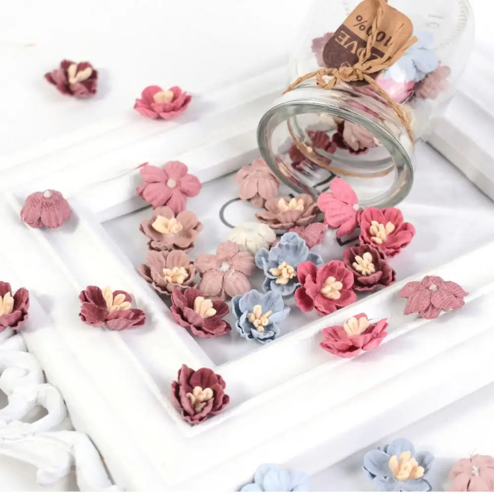 

Wreath DIY Craft Decoration Stamen Chrysanthemum Home Decor Artificial Flower Heads Mini Daisy Fake Flowers