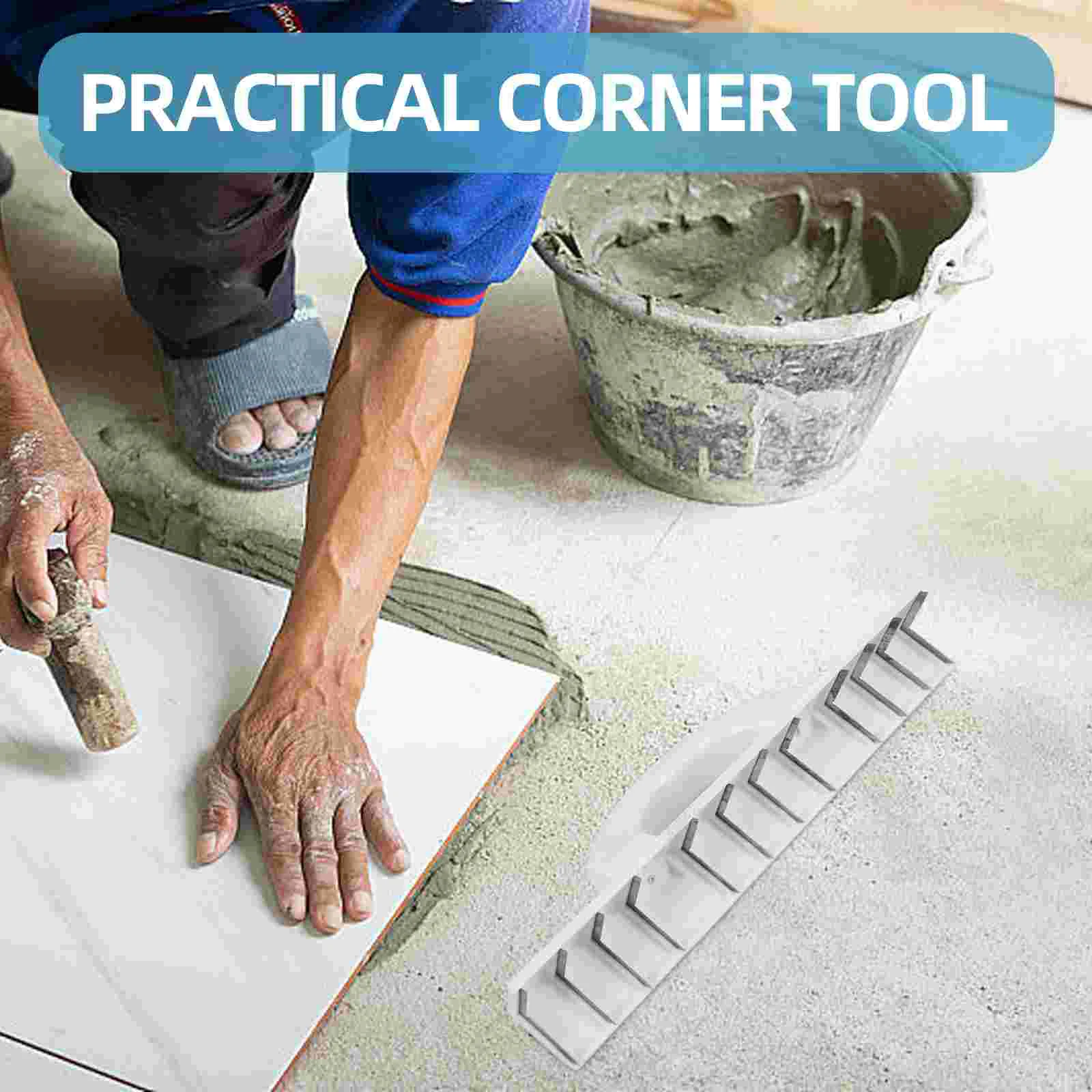 Angle Planer Tool Finishing Trowel for Cement Drywall Construction Spatulas Plastering Corner with Handle Scraper Blade