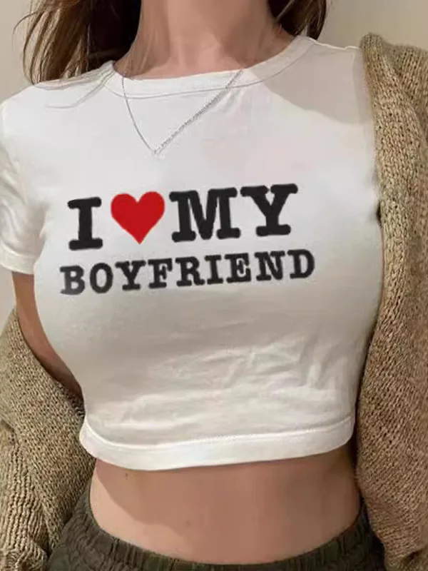 تي شيرت نسائي مطبوع عليه حروف ort Sve بتصميم حروف من البوليستر للربيع والصيف كاجوال للسيدات عصري عصري #1