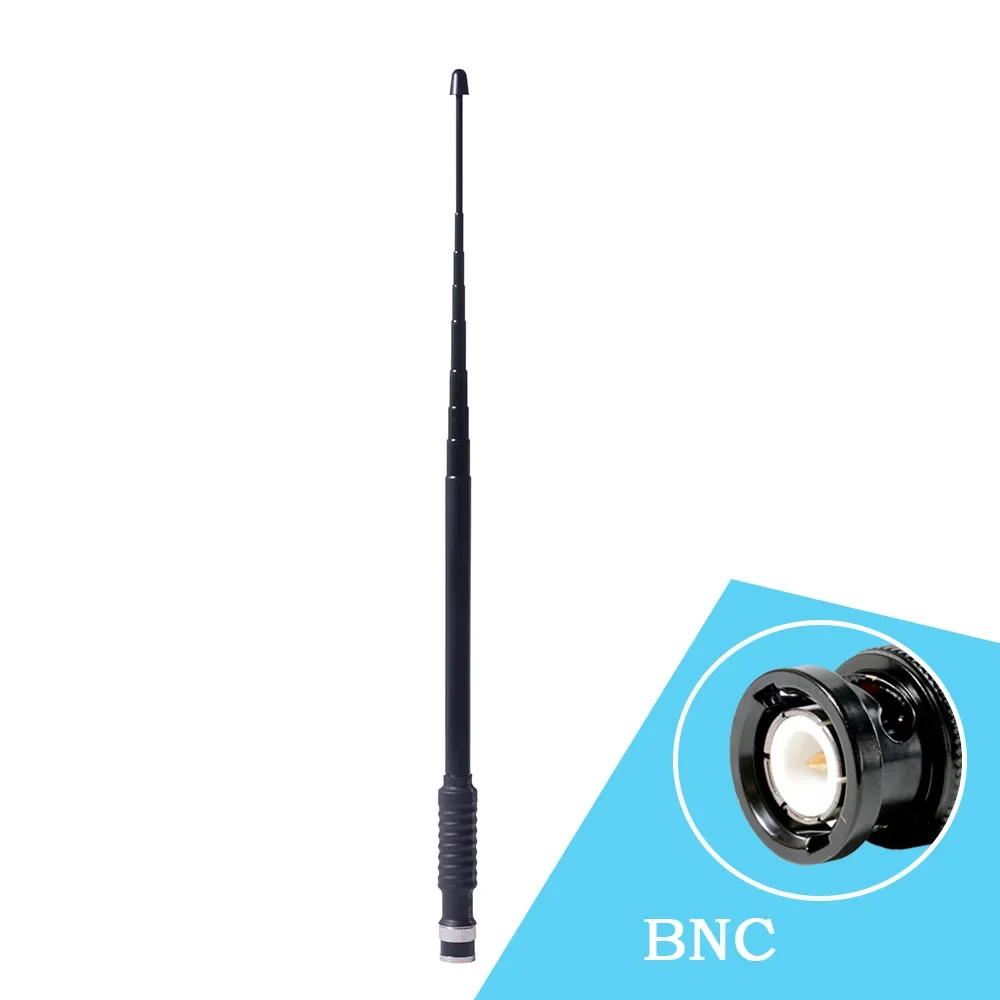Nagoya NA-766 Bnc 80-600Mhz Dual Band Cb Radio Telescopische Antenne Voor Icom IC-V8 ICV82 IC-U82 IC-V85 TK308 CP520