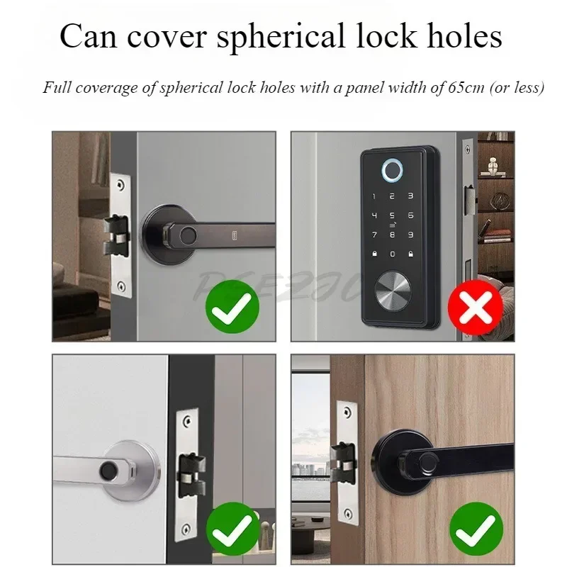 Bedroom Wooden Door Intelligent Fingerprint Lock One Grip Open Office and Home Anti-theft Door Lock Spherical Handle Lock