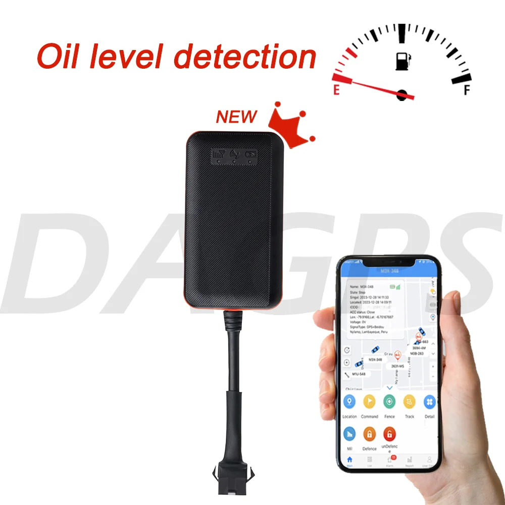 DAGPS трекер TK108 обнаруживает потребление топлива, автомобильное GPS-устройство, водонепроницаемый GPS-трекер для автомобиля, GPS, бесплатное использование, пожизненный