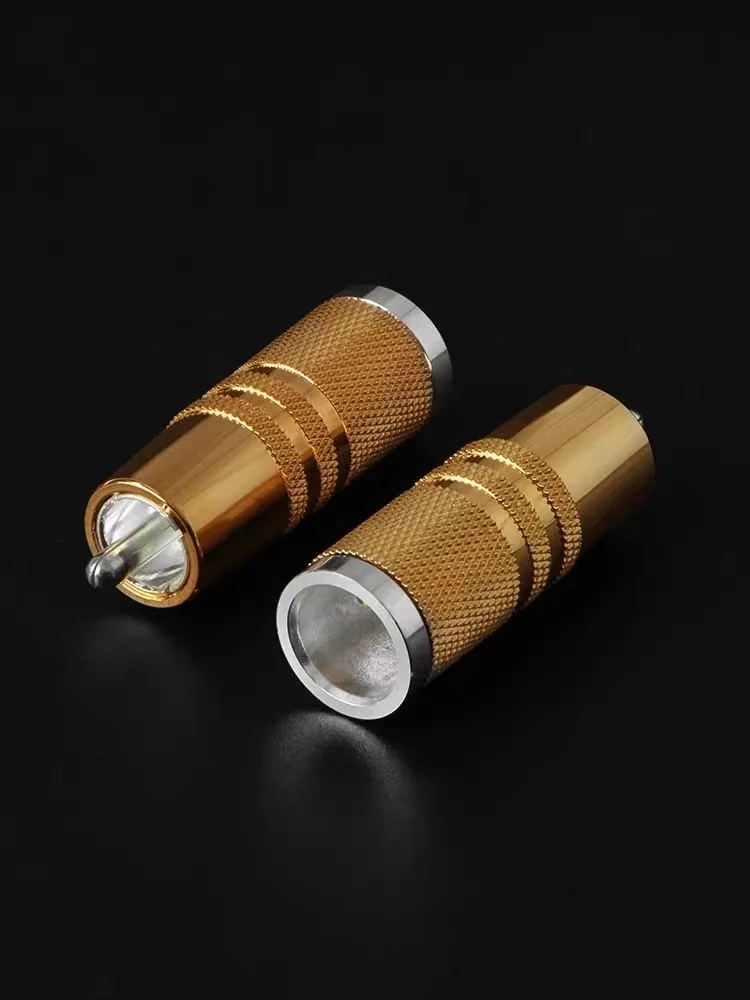 Cardas Gold-plated Lotus Plug Fever Audio HiFi Coaxial Audio Signal Line RCA Plug DIY Cable Terminal Send logo heat shrink tube