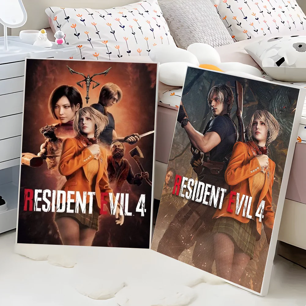 GAME R-resident E-Evil Self-adhesive Art Poster Whitepaper Prints Posters Artwork Aesthetic Art Wall Painting