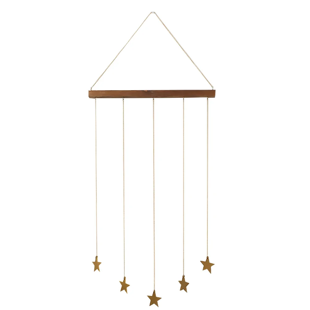 رف عرض صور معلق بتصميم نجمة خشبية، منظم صور معلق على الحائط، ديكور حائط مثالي للمنزل والمكتب