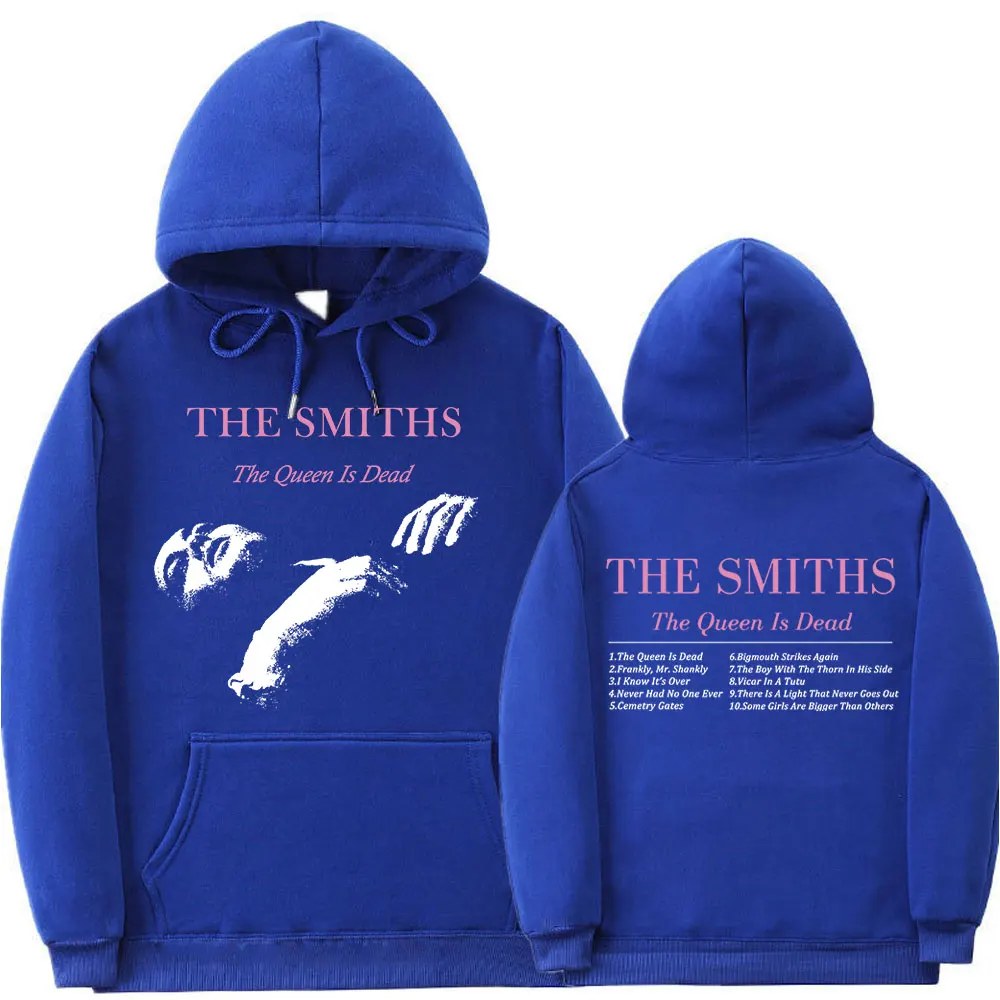 Rock Band The Smiths The Queen Is Dead Hoodie Men's Vintage Punk 1980's Indie, Morrissey Sweatshirts Oversized Gothic Hoodies