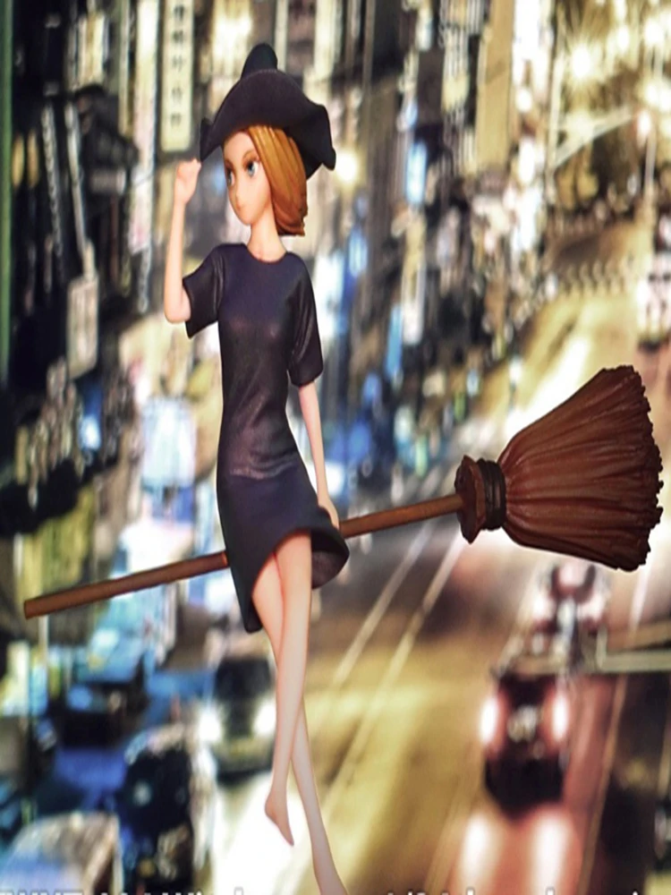

New Unassembled 1/24 75mm Witch with broom 75mm Resin Kit DIY Toys Unpainted resin model