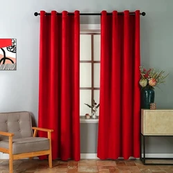 1pc Solid Red Color Velvet Warm Retro Luxury Curtains for Living Room Bedroom Decorationred European Curtain Mordern Window Door