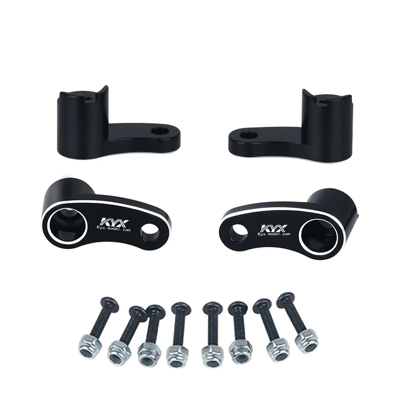 

KYX Racing Aluminum Front Rear Suspension Bracket Shock Towers Mount Upgrades Parts for 1/18 RC Crawler Car Traxxas TRX4M