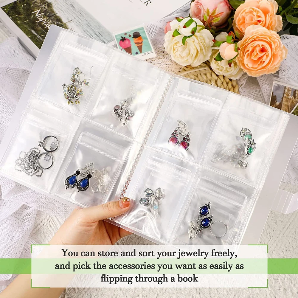Card Jewelry Storage Booklet Transparent Anti Oxidation Postcard Ticket Display Booklet Large Capacity Home Storage Accessory