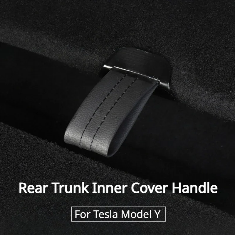 

Trunk Handle for Tesla Model Y Car Rear Trunk Inner Cover Handle Boot Plate Pull Rope Straps Tidying Organizer Car Accessories