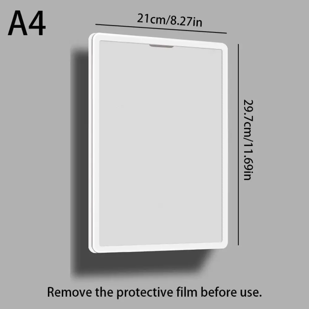 A4 No Drill Floating Display Board for Wall Mounting