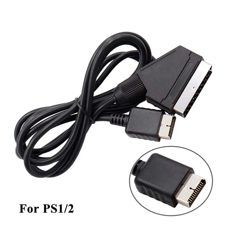 RGB Scart Cable for Sony PS2 PS1 for Sega Dreamcast Saturn MD1 MD2 Genesis for Microsoft Xbox for Nintendo WII Game Console Cord view 6