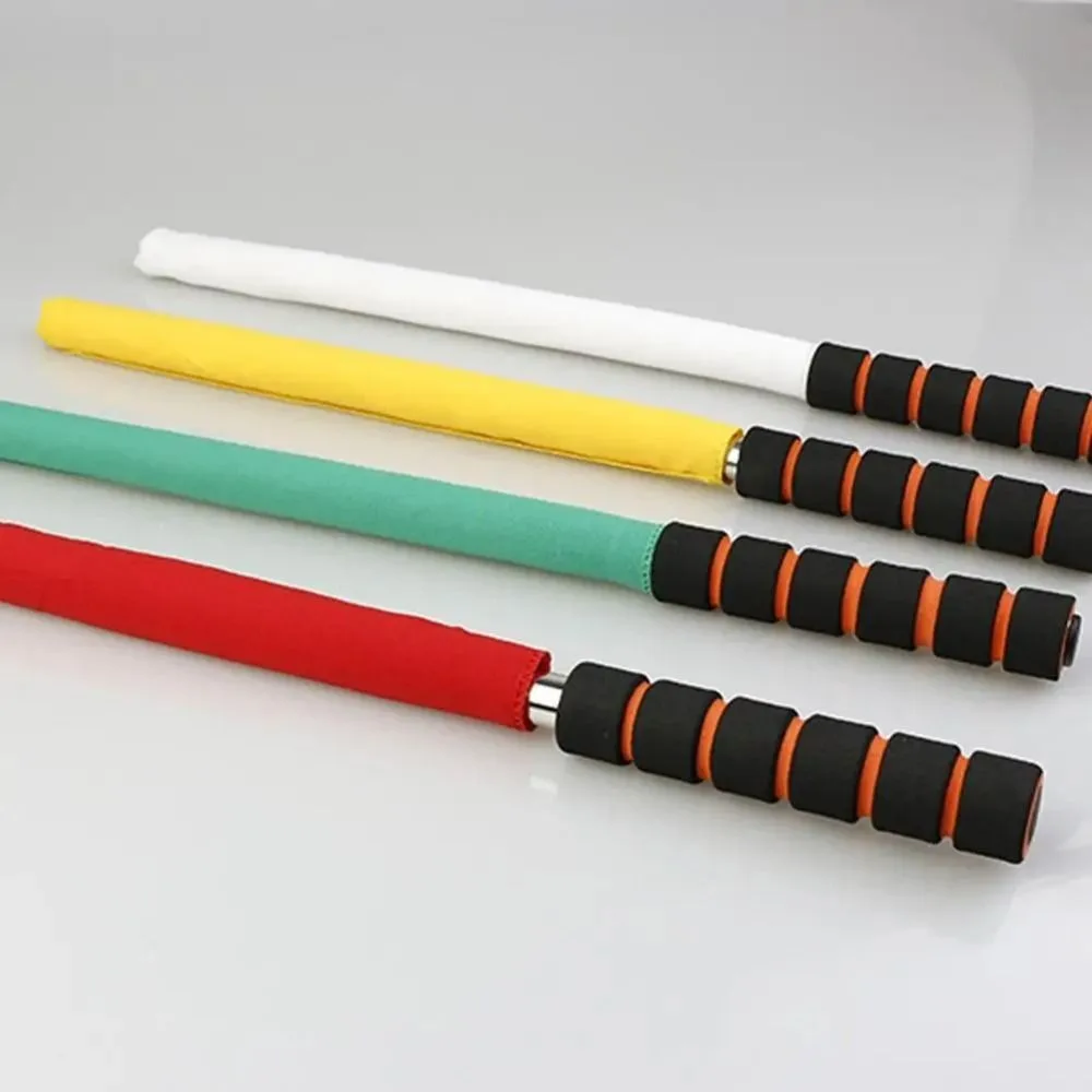 Professional Referee Flag with Sponges Handle Waterproof Linesman Flags Multi-color Signal Flags Volleyballs Football Supplies