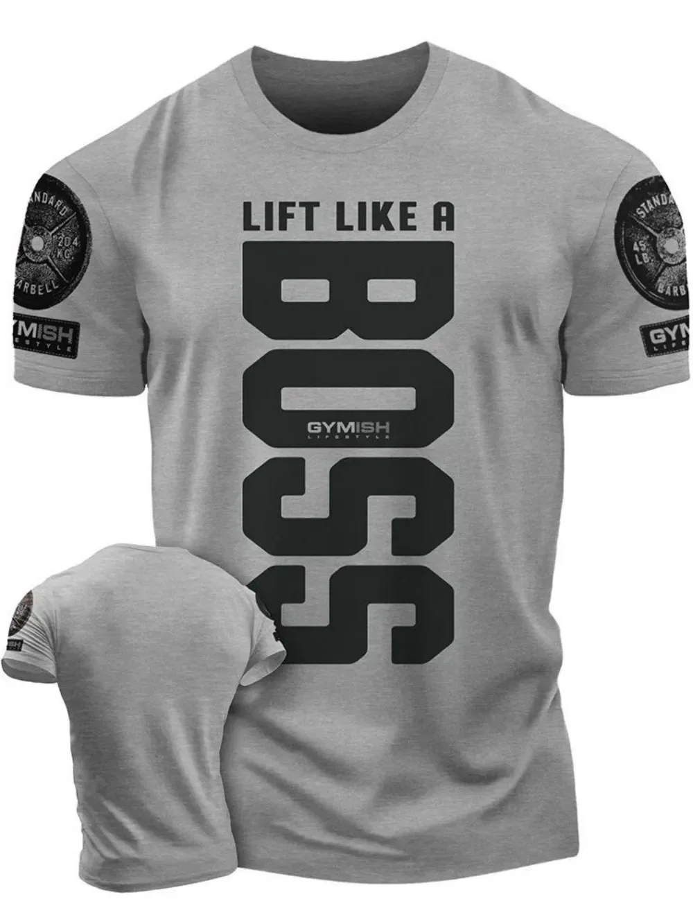 

Summer new Adrenaline Power Workoout gym men's breathable round neck T-shirt high-quality letter printed casual top