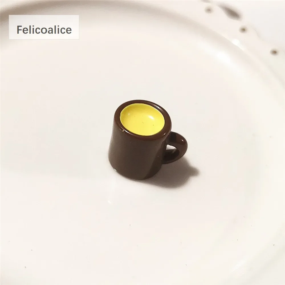 1:6 10 stücke Puppenhaus Dekoration Zubehör Mini Lebensmittel Kaffee Trinken Eis Wein Tasse Flasche für Puppe DIY Küche spielzeug – Detail 38