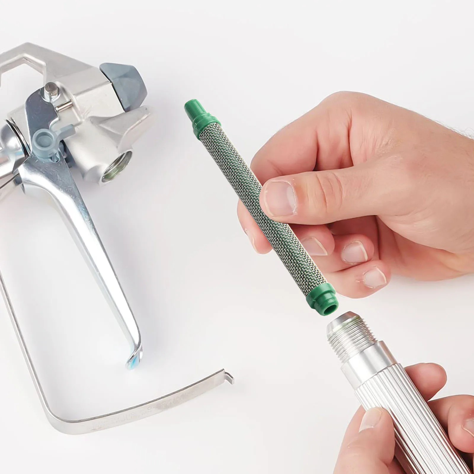 

10pcs 30Mesh Stainless Steel Filters for Airless Spray Tools Replacement Inserts Compatible with Wager Spray Tools and Others