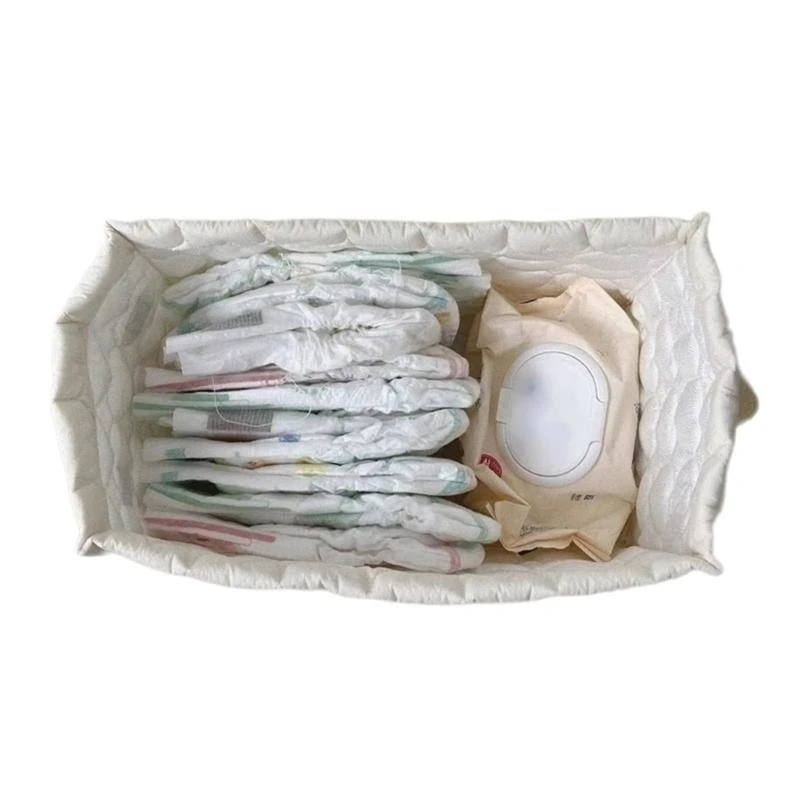 

Multipurpose Cotton Fabric Storage Basket Accessory for Desk Organization In Any Room or Offices Space Saving Designs K2WE