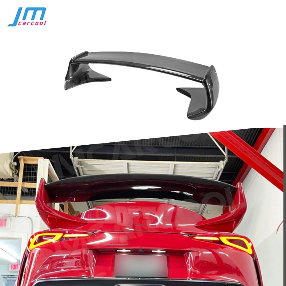 

Carbon Fiber Car Rear Trunk Boot Spoiler FRP Prime Lip Wings Accessorise For Toyota Supra GR A90 A91 2019 2020