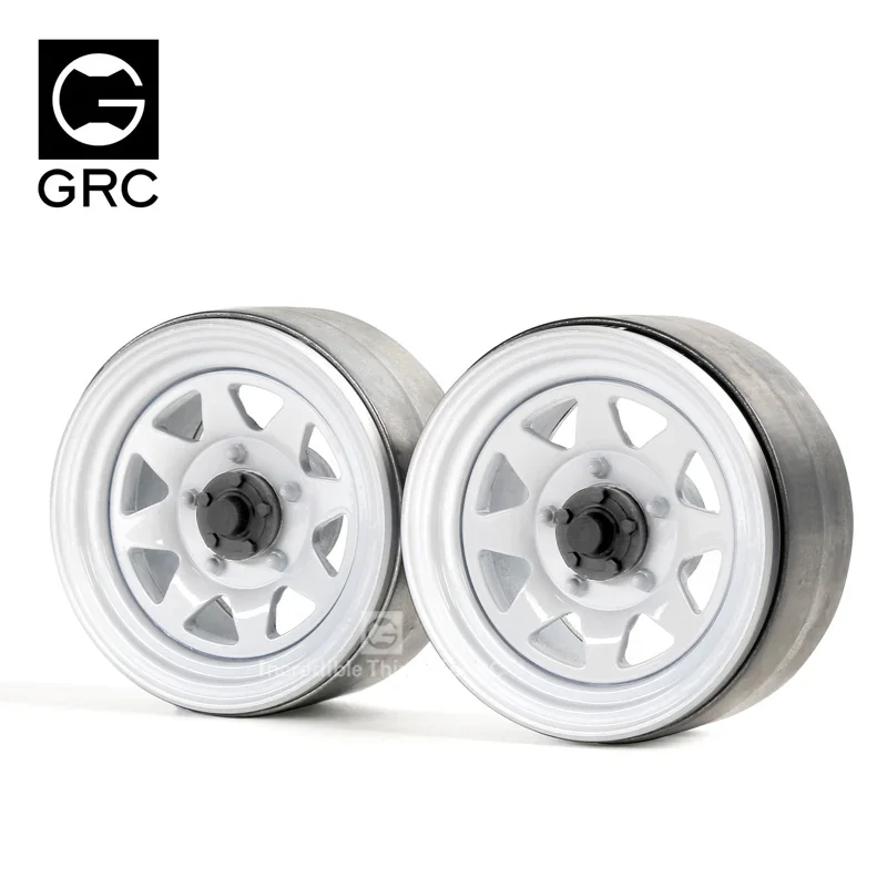 GRC 1.9 Inch Heavy & Old-fashioned Metal Wheel Rim #G04 For 1/10 Crawler TRX4 Bronco SCX10 RC4WD AT4 MST CFX RedCat #GAX0130G/W