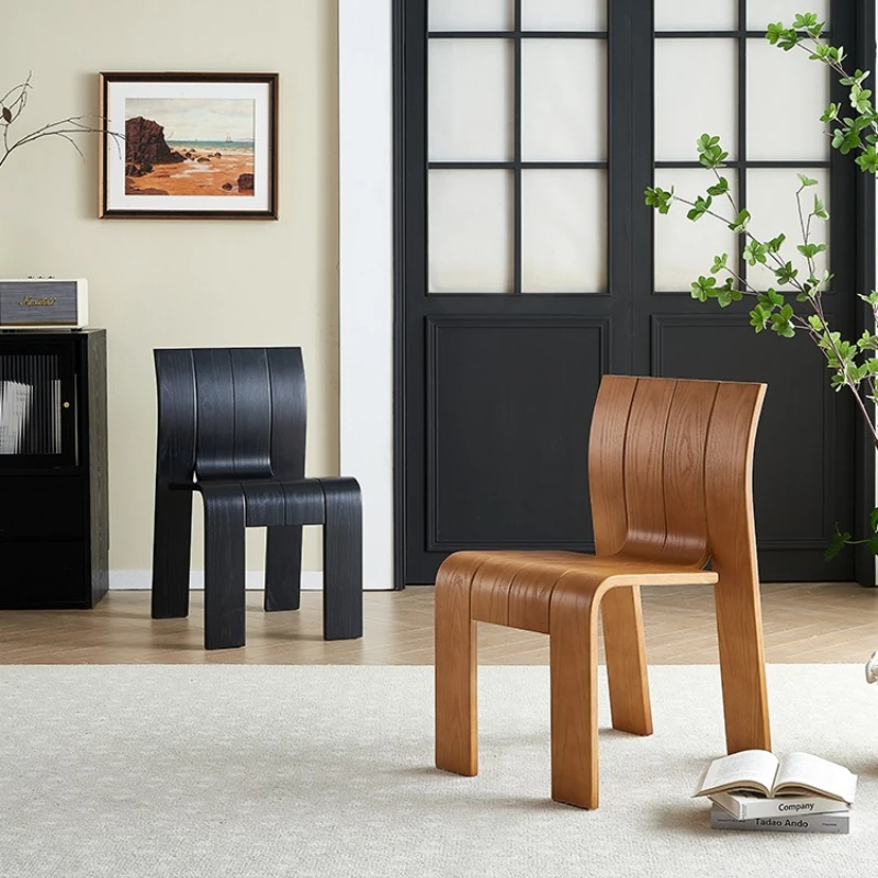 

Medieval restaurant chair French backrest home art chair retro wabi sabi wind B & B