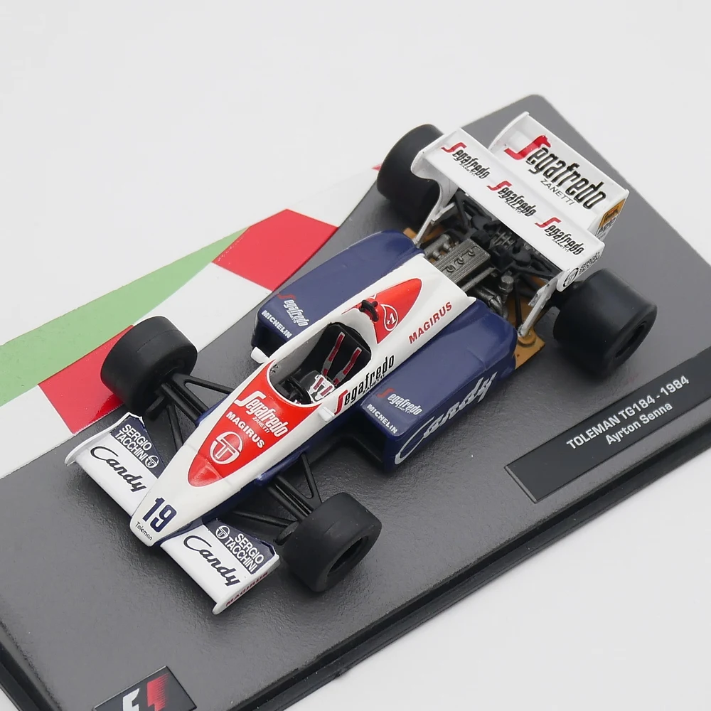 Ixo 1:43 Toleman TG184 1984 Ayrton Senna Diecast Car Model Metal Toy Vehicle