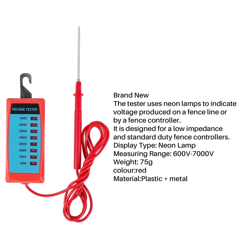 Electric Fence Voltage Tester For Farm Garden Solar Fence Fault