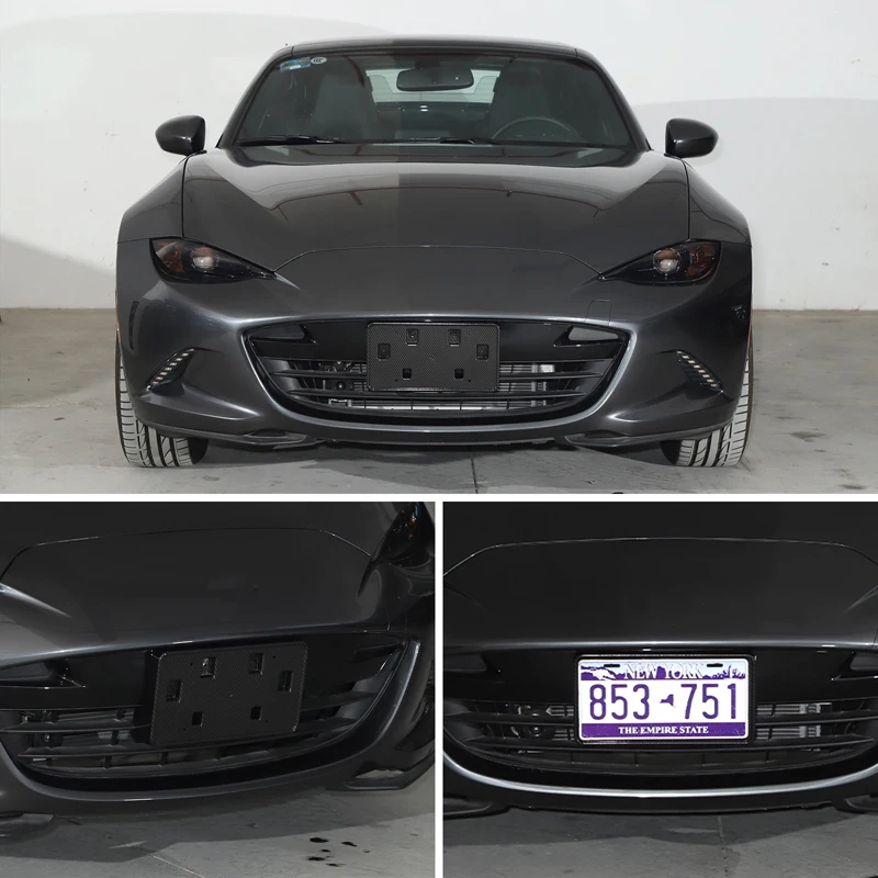 

For Mazda Miata MX-5 ND 2016 2017 2018 2019 2020 2021-2025 Car Front License Plate Frame Mounting Holder Bracket Car Accessories