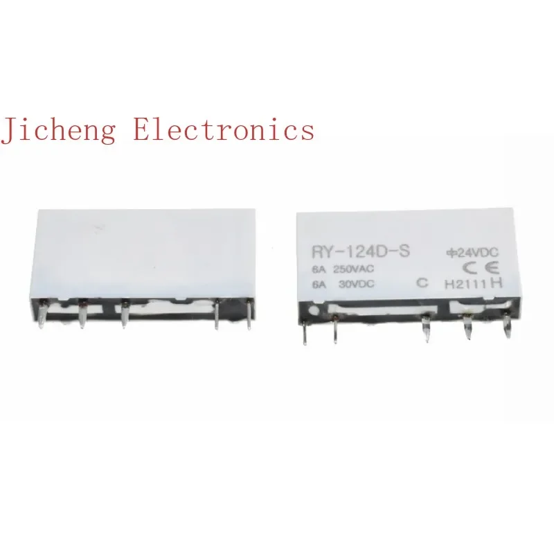 

10PCS RY-124D-S-112D-105D ultra-thin relay module 6A replacement HF41F-24-ZS