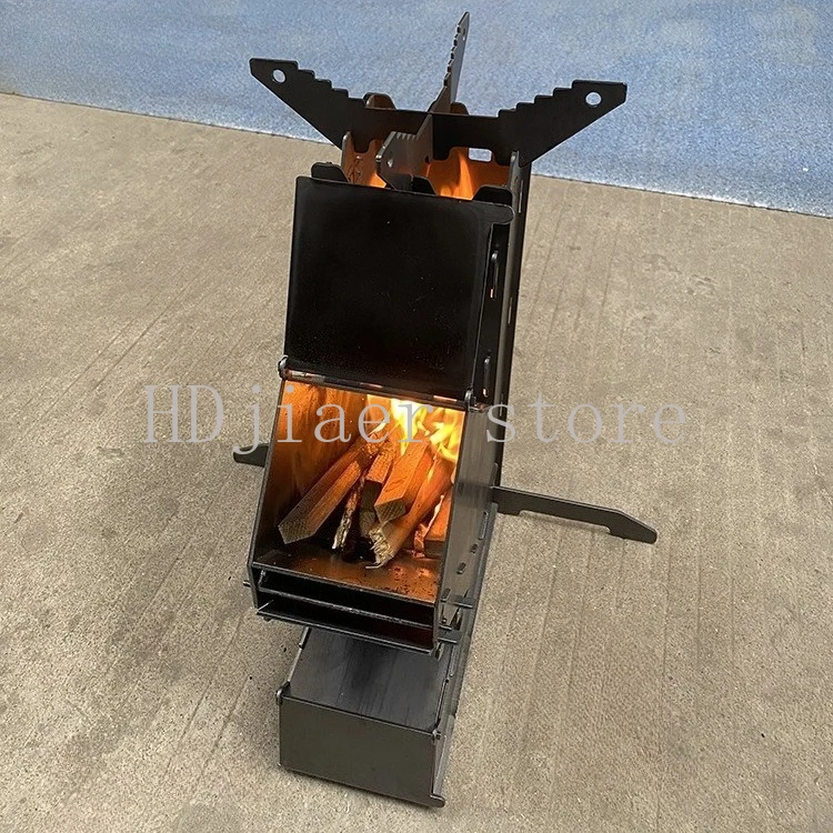 Outdoor Portable Wood Stove - for Fishing & Camping Cooking, Also Suitable for Home Use & Winter Heating