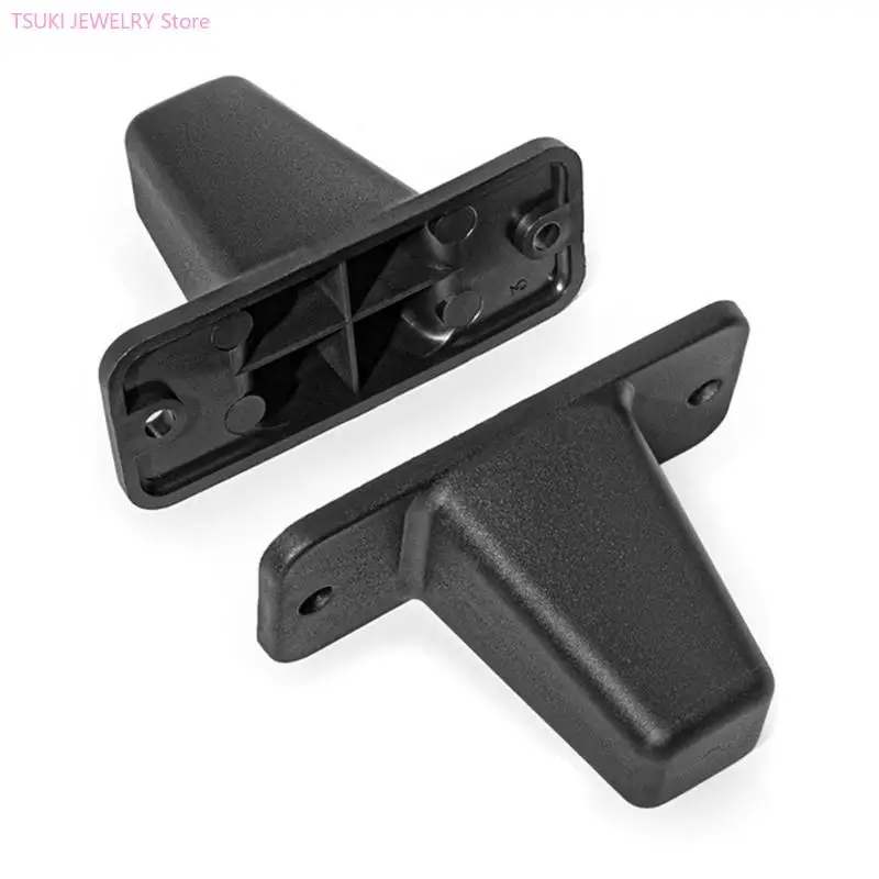 62KE Suitcase Replacement Feet Black PVC Case Bottom Foot with T Support, 60 Mm Size for Luggage Repair and Daily Ground