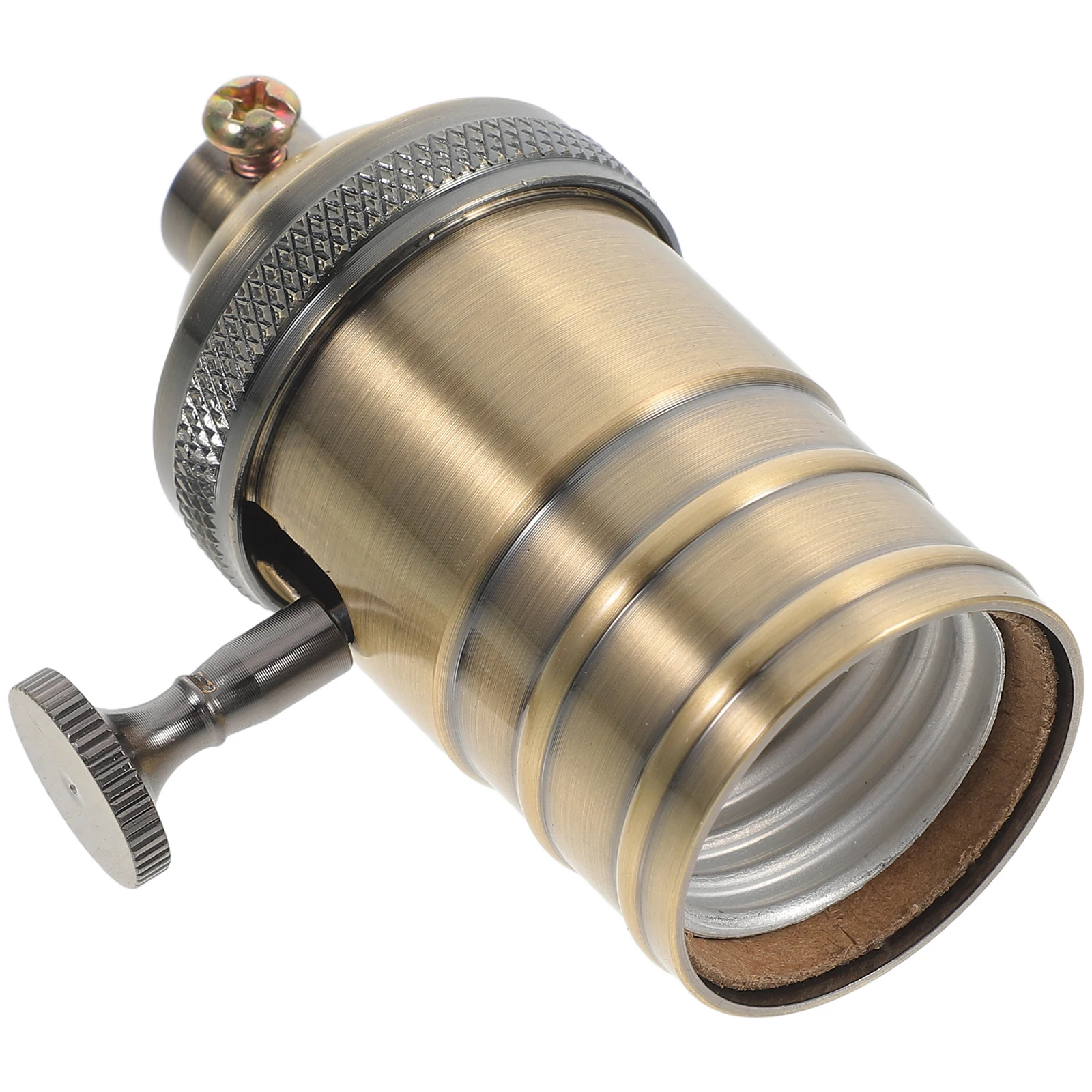 

Light Socket E26 E27 Metal Vintage Bulb Holder Ceiling Lamp Base DIY Repair Lighting Fixture Parts 3 Way Lamp Socket Replacement