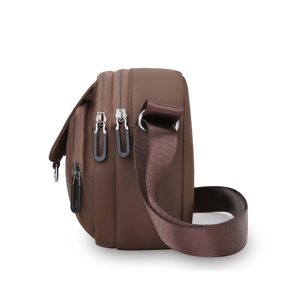 

Zipper Middle-aged Mother's Bag Multi-pocket Casual Mobile Phone Shoulder Bag Multiple Usages Three Layers