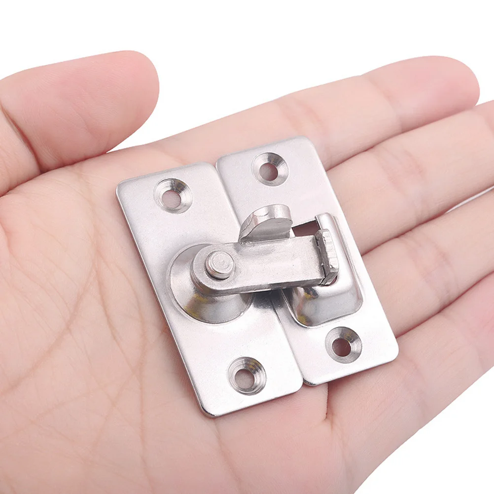 

1Pcs Stainless Steel Door Lock Hasp Latch Sliding Bolt Lock for Cabinet Drawer Window Security Bathroom Furniture Pet Cage