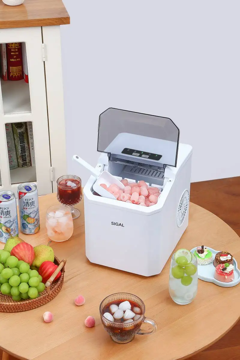 Countertop Ice Maker Machine Portable Ice Makers Countertop Make 12kg ice in 24 hrs Ice Cube Ready in 6-13 Mins