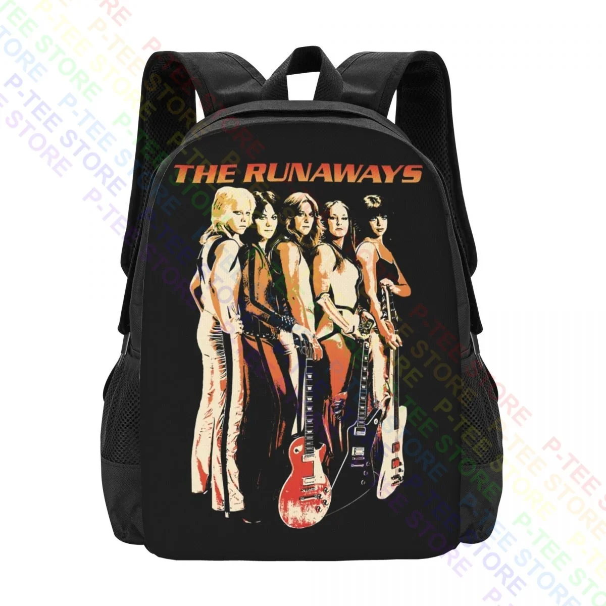 The Runaways All Female American Rock Band Queens Of Noise 1977Backpack Large Capacity Shoe Bag Personalised