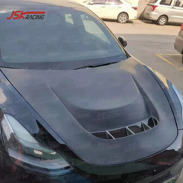 Robot Style Glass Fiber Hood for 2016-2019 Tesla Model 3