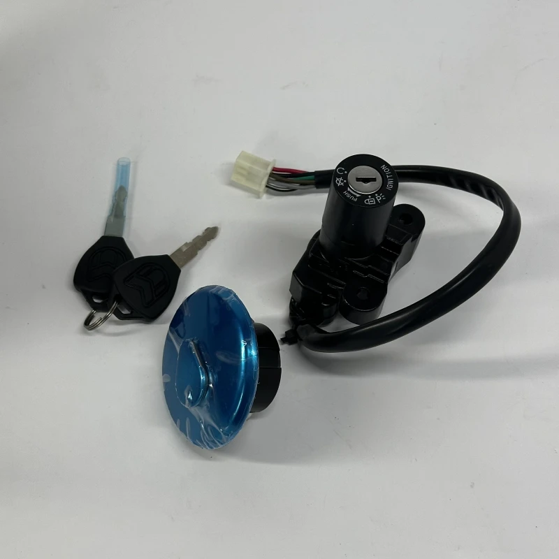 Motorcycle LOCK SET For MUTT Motorcycle Original Parts MPT-0311 Includes IGNITION SWITCH MPT-0471 and FUEL TANK CAP MPT-0472