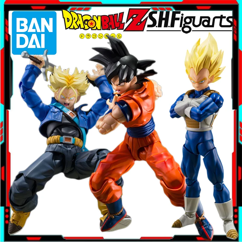 

Оригинальная фигурка Bandai S.H.Figuarts Super Saiyan Trunks Boy From the Future Dragon Ball Z, аниме-модель, коллекционные игрушки