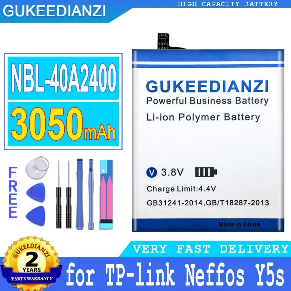 

GUKEEDIANZI Battery NBL-40A2400 for TP-Link Neffos Y5s TP804A TP804C Big Power Battery, 3050mAh