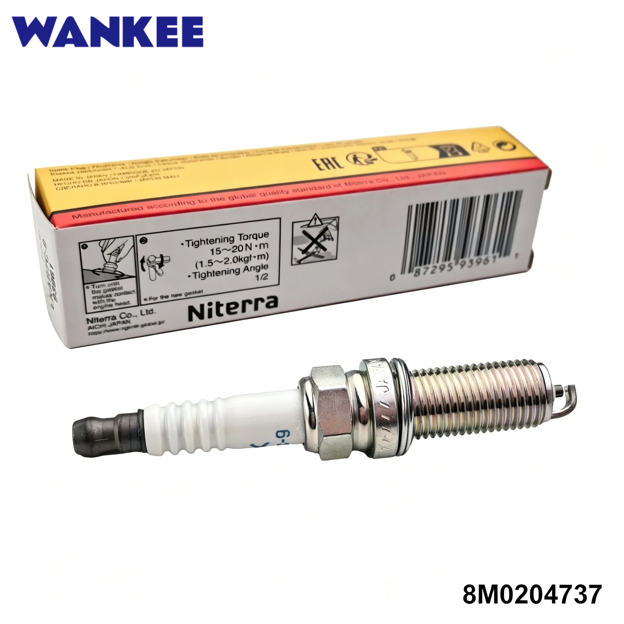 OEM Spark Plug LKAR7C-9 8M0204737 for Mercury 400HP 400HP 5.7L V10 Outboard Engine (Original)