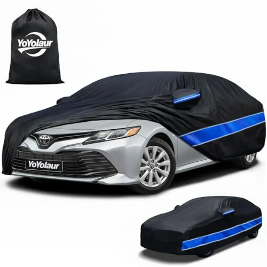 

Car Cover for Camry 1996-2025,10-Layer Waterproof All-Weather Exterior Cover with Cotton Lining, UV/Sun/Rain/Dust/Snow Protecti
