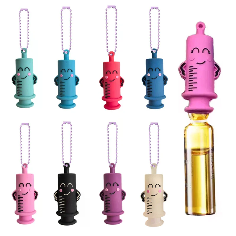Syringe Shaped Ampoule Bottle Opener Keychain Nurse Doctor Medical Vial Breaker Cutter Aid Tool