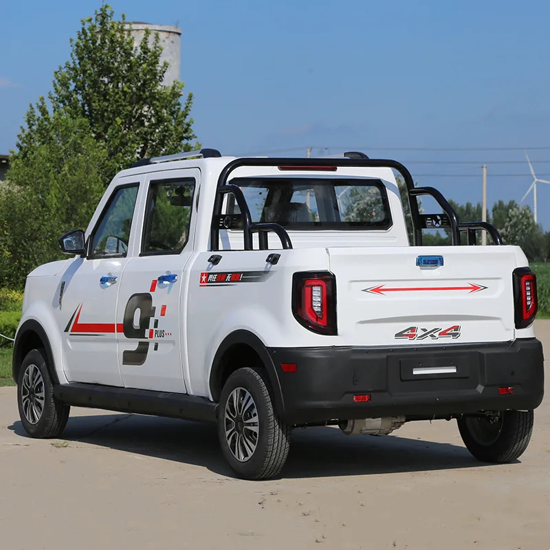 Electric pickup truck four-wheeled household instead of walking to pull goods and load the old man'