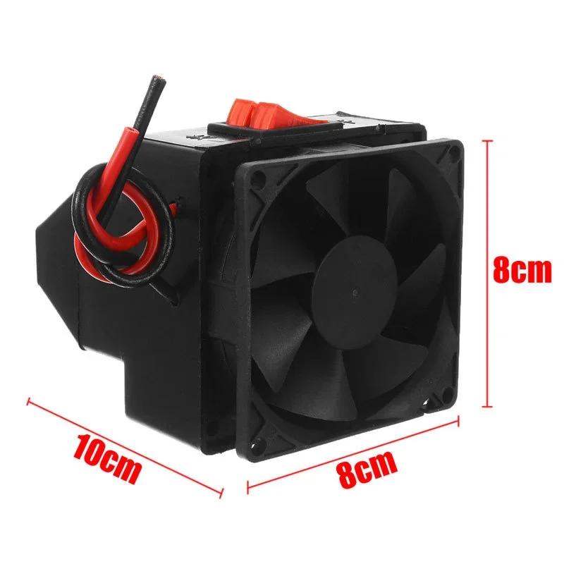 12V/24V 300W kış araba elektrikli isıtıcı isıtma Fan pencere buz çözücü Demister araç için taşınabilir sıcaklık kontrol cihazı
