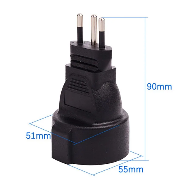 Черная медь, Швейцария, штекер в ЕС, 4,8 мм, гнездовой адаптер питания, переходник для Кореи, России, Украины, Европы, страны