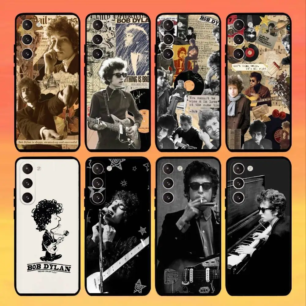 

Singer B-Bob D-Dylan Phone Case For Samsung Galaxy A73,21,22,32,71,53,52,51,80,5G Soft Black Cover