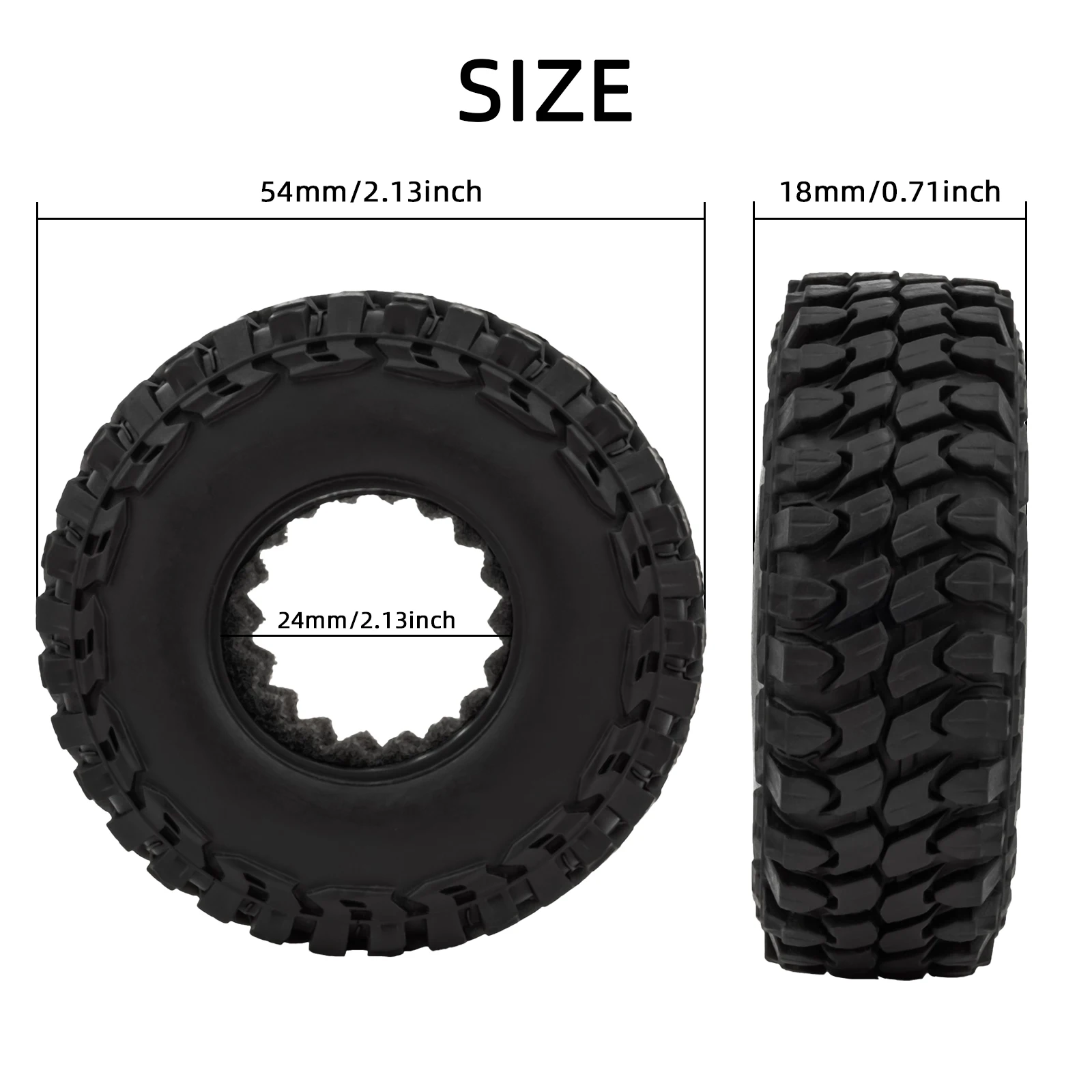RCXAZ 54mm RC Car Tire 1.0\